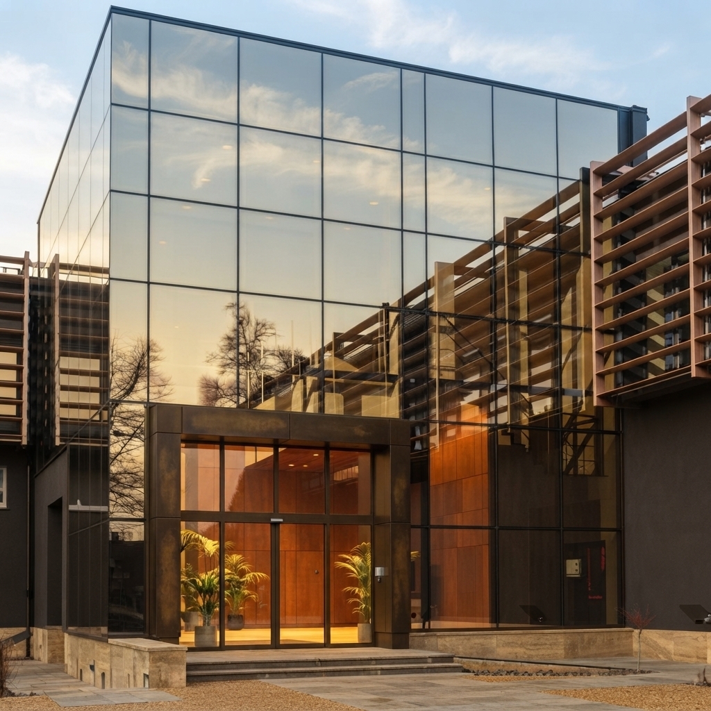 Facciate continue in vetro e alluminio realizzate da Dalisi Home Design in Lombardia, Emilia Romagna e Veneto
